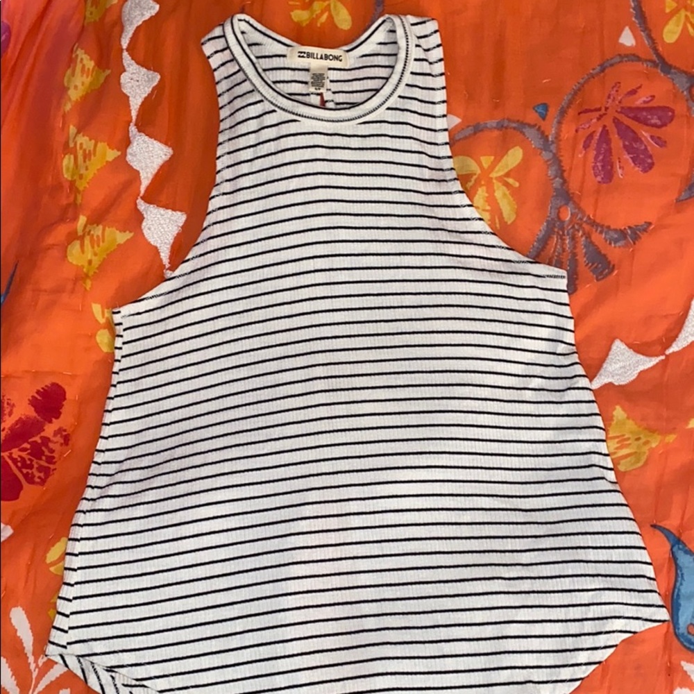 Billabong Loose Fitting Striped Tank Top Size S